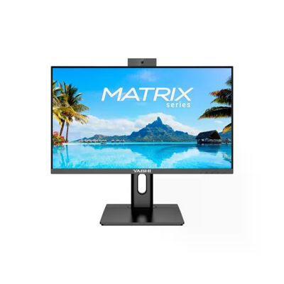 Yashi YZ2493 Monitor PC 24'' IPS Full HD 120Hz 1ms Webcam 5MP FreeSync Premium Hub USB colore Nero