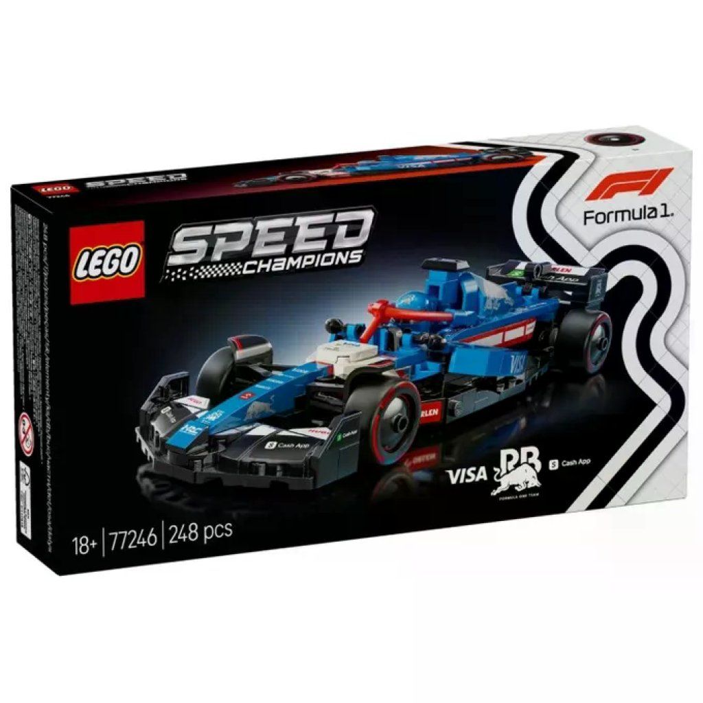 Lego 77246 Speed Champions Auto da Corsa F1 Visa Cash App RB VCARB 01 248 pezzi con Minifigure Pilota