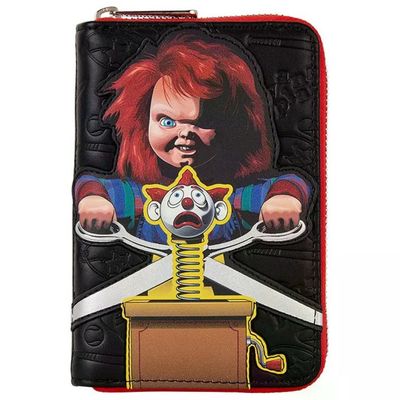 Loungefly Portafoglio Chucky con Zip Ecopelle 10x15.2 cm Licenza Ufficiale Loungefly Portafoglio Chucky con Zip Ecopelle 10x15.2 cm Licenza Ufficiale