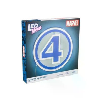 Paladone Products Lampada Neon LED Marvel Fantastici Quattro 24 cm PVC Paladone Products Lampada Neon LED Marvel Fantastici Quattro 24 cm PVC