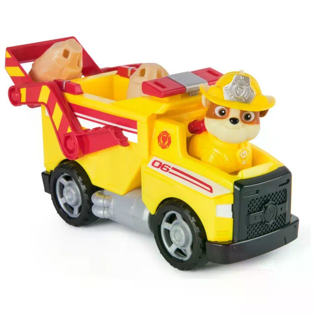 Spin Master Paw Patrol Camion dei Pompieri di Rubble Veicolo con Personaggio e Proiettili