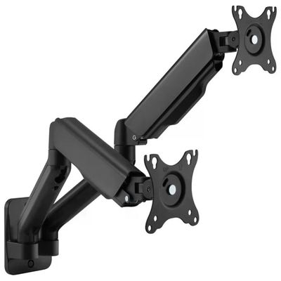 Equip 650138 Staffa a Parete per Doppio Monitor 17'' 32'' VESA 75x75 100x100 mm 18 Kg colore Nero Equip 650138 Staffa a Parete per Doppio Monitor 17'' 32'' VESA 75x75 100x100 mm 18 Kg colore Nero