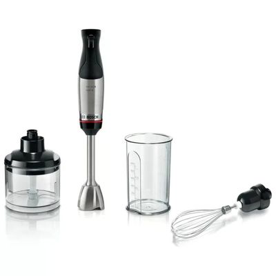 Bosch MSM6M621 Serie 6 Frullatore ad Immersione 1000W QuattroBlade Pro Turbo con Tritatutto colore Nero Bosch MSM6M621 Serie 6 Frullatore ad Immersione 1000W QuattroBlade Pro Turbo con Tritatutto colore Nero