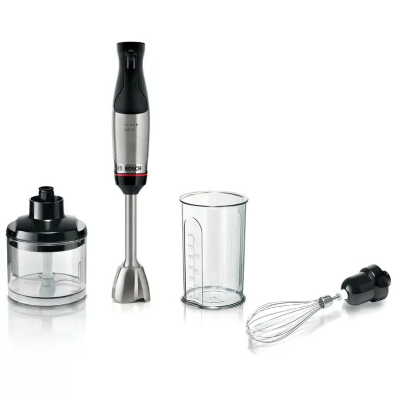 Bosch Serie 6 MSM6M621 Frullatore a Immersione 1000 W con Tritatutto e Frusta