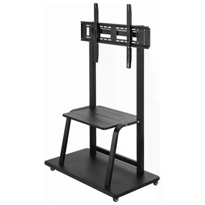 Gembird TVS-100F-01 Supporto TV da Pavimento Mobile 37'' 100'' VESA 800x600 150 Kg 4 Ruote colore Nero Gembird TVS-100F-01 Supporto TV da Pavimento Mobile 37'' 100'' VESA 800x600 150 Kg 4 Ruote colore Nero