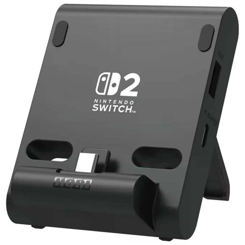 Hori Sistema di Ricarica Dual USB PlayStand Nero per Nintendo Switch 2 Hori Sistema di Ricarica Dual USB PlayStand Nero per Nintendo Switch 2