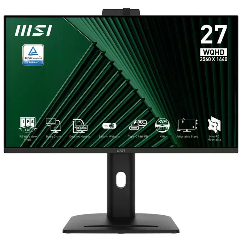 MSI Pro MP275QPDG Monitor PC 27'' Wide Quad HD Nero
