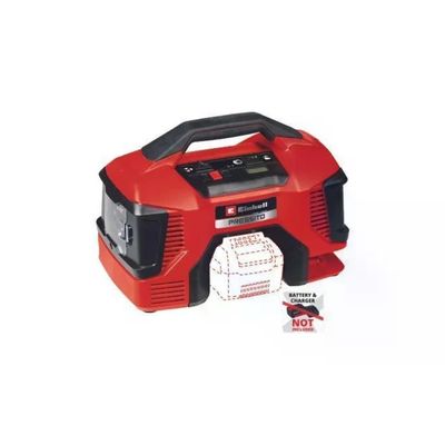 Einhell 4020467 PRESSITO 18-21 Compressore a Batteria 18 V 10 5 bar 21 l-min colore Nero Rosso