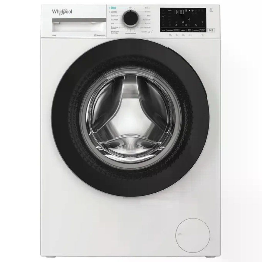 Whirlpool WAM09WBIT Lavatrice Carica Frontale 10 Kg 1400 rpm Classe A Inverter WiFi 6° SENSO (85x60x58 cm