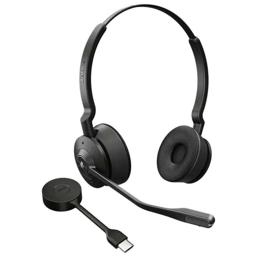 Jabra 9659-470-111 Cuffie Wireless Engage 55 SE Nero Per Ufficio-Call center Stereo USB-C
