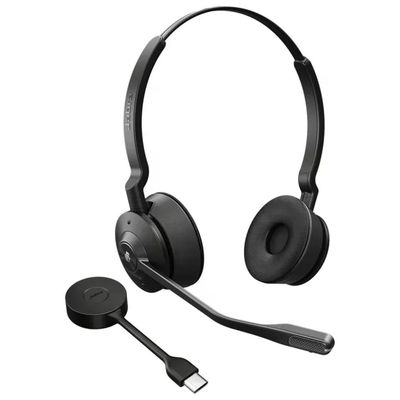 Jabra 9659-470-111 Cuffie Wireless Engage 55 SE Nero Per Ufficio-Call center Stereo USB-C