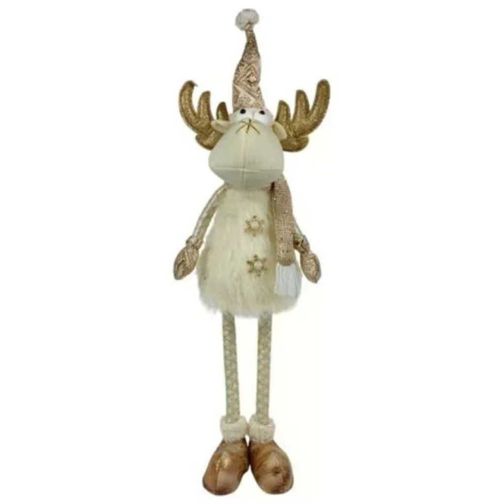Due Esse Christmas XNA24056761 Renna Luminosa Natalizia 60 cm Oro Decorazione Natalizia