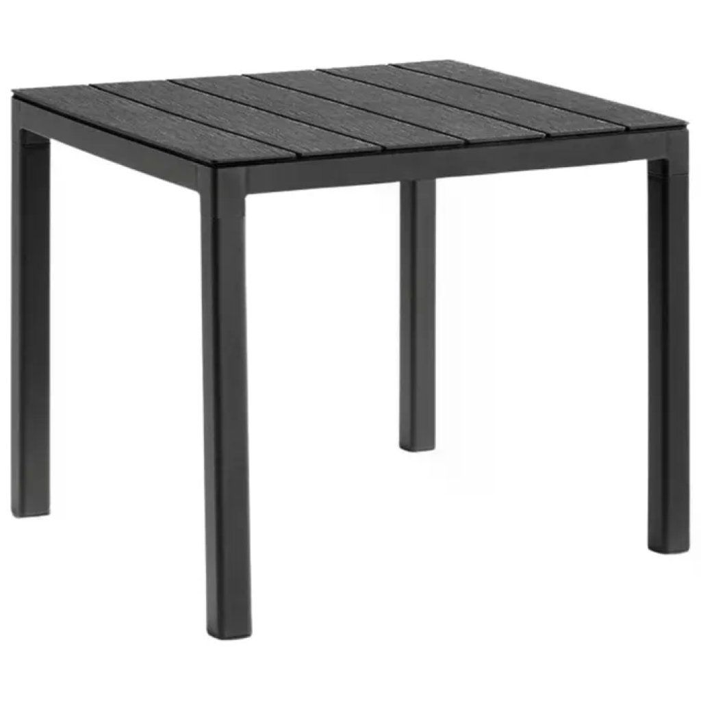 Bica Spa 8003723404416 Tavolo Doge Grafite 78x78x74 cm Polipropilene Bica Spa 8003723404416 Tavolo Doge Grafite 78x78x74 cm Polipropilene