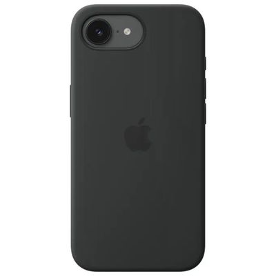 Apple custodia MagSafe in silicone per iPhone 17e, nera, fodera in microfibra, compatibile Qi2