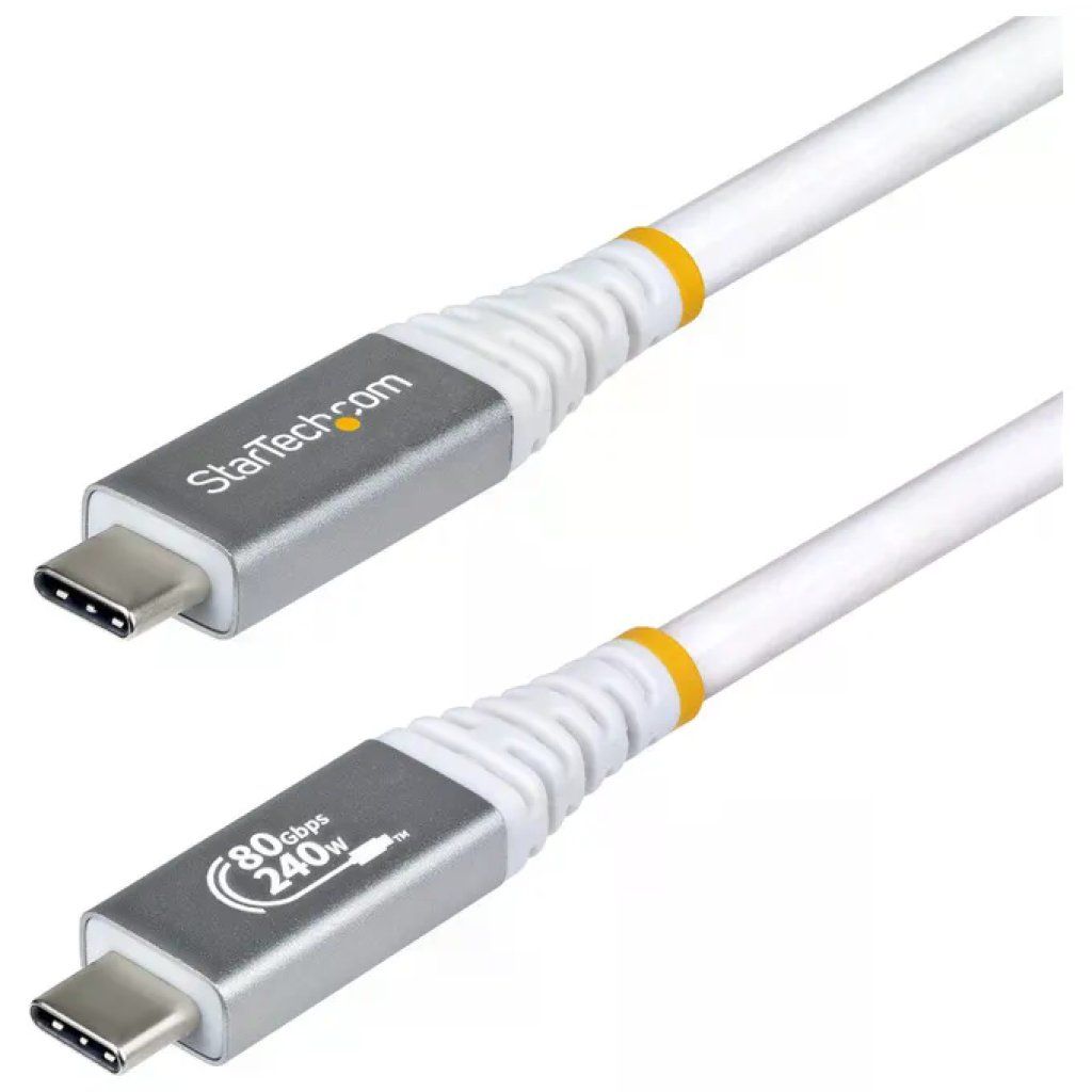 StarTech.com cavo USB4 USB-C 50cm 80Gbps Power Delivery 240W 8K 120Hz DisplayPort 2 StarTech.com cavo USB4 USB-C 50cm 80Gbps Power Delivery 240W 8K 120Hz DisplayPort 2