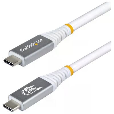 StarTech.com cavo USB4 USB-C 50cm 80Gbps Power Delivery 240W 8K 120Hz DisplayPort 2 StarTech.com cavo USB4 USB-C 50cm 80Gbps Power Delivery 240W 8K 120Hz DisplayPort 2