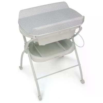 Foppapedretti BathandCo Bagnetto Fasciatoio Pieghevole con Vaschetta Rimovibile Riduttore Ergonomico Termometro