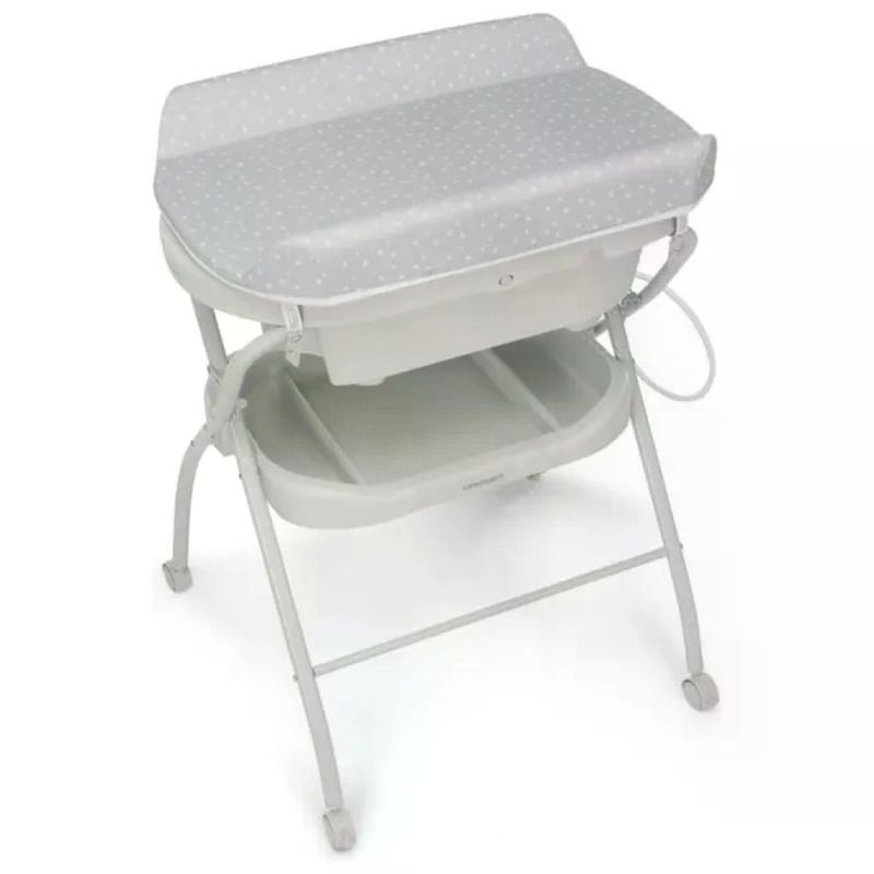 Foppapedretti BathandCo Bagnetto Fasciatoio Pieghevole con Vaschetta Rimovibile Riduttore Ergonomico Termometro