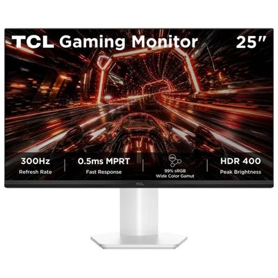 TCL 25P1AD Monitor Gaming 25'' 1920 x 1080 Pixel IPS 300 Hz HDR400 0,5 ms colore Bianco