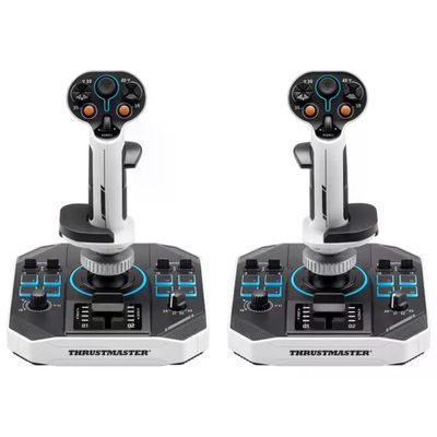 Thrustmaster Sol-R 2 HOSAS Space Sim Duo Flightstick USB Nero Bianco