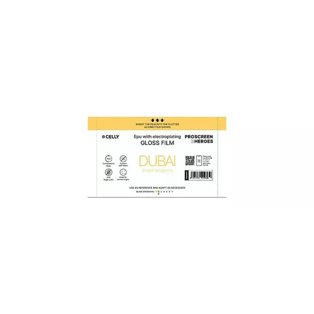 Celly PROFILMPRO50 Pellicola Protettiva Lucida 50 Pezzi EPU Universale