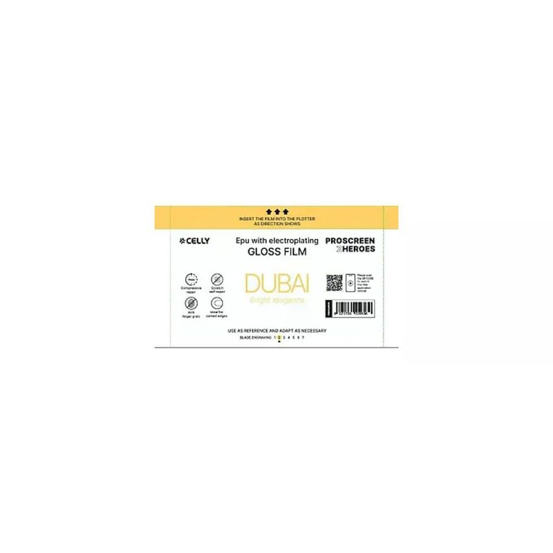 Celly PROFILMPRO50 Pellicola Protettiva Lucida 50 Pezzi EPU Universale