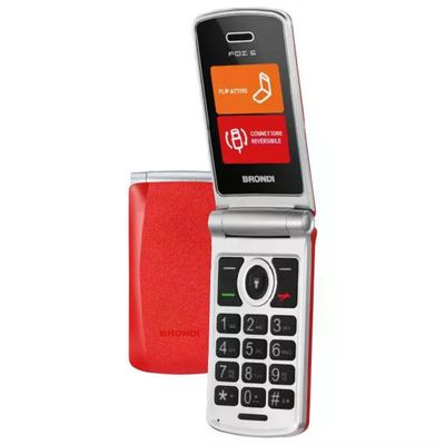 Brondi Fox S 10282091 Telefono Cellulare Dual Sim Rosso