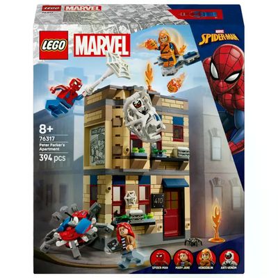 Lego Appartamento di Peter Parker 76317 Set Costruzioni Marvel Spider-Man 394 Pezzi
