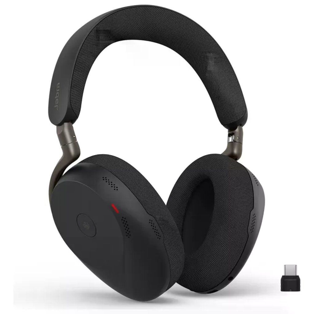 Jabra Cuffie Over-Ear Wireless Bluetooth Evolve3 85 Microfono USB-C AI Cancellazione Rumore Nero Jabra Cuffie Over-Ear Wireless Bluetooth Evolve3 85 Microfono USB-C AI Cancellazione Rumore Nero