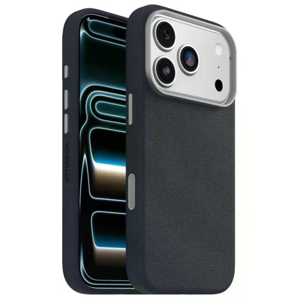 Otterbox Symmetry Series Cactus Leather MagSafe Cover iPhone 17 Pro Antiurto Blu