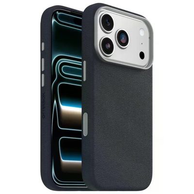 Otterbox Symmetry Series Cactus Leather MagSafe Cover iPhone 17 Pro Antiurto Blu