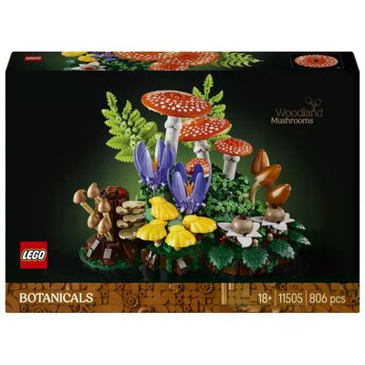 Lego 11505 Botanicals Funghi del Bosco Set da Costruzione per Adulti 806 pezzi Multicolore