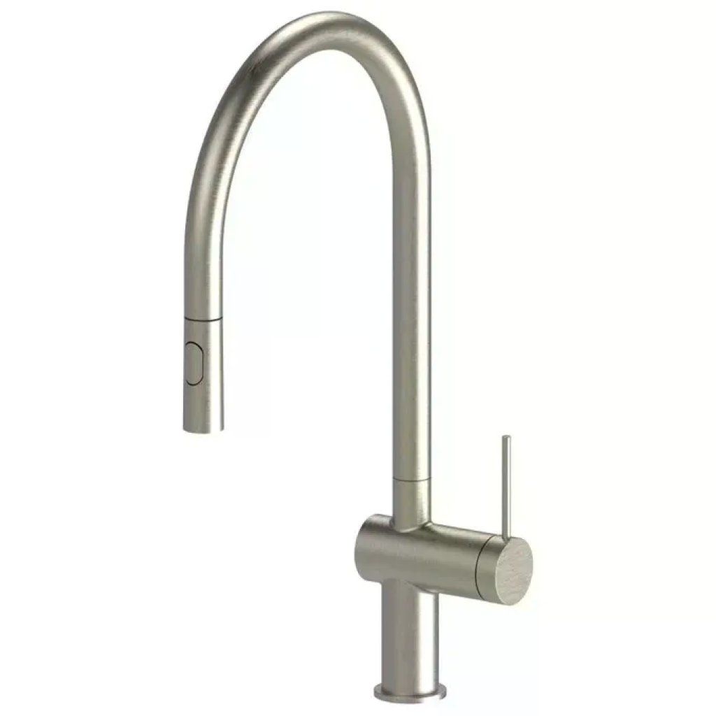 Idro Bric miscelatore lavello bocca alta Vermont, doccetta estraibile 2 getti, cartuccia ceramica 35 mm