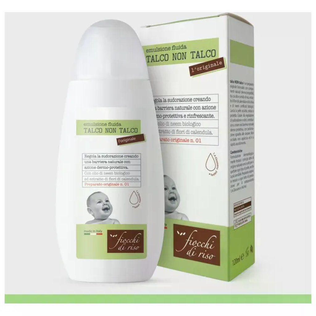 Fiocchi di Riso Talco Non Talco Originale Emulsione Fluida Dermo-Protettiva Anti-Zanzare 240 ml