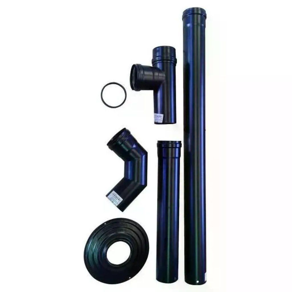 Smalbo 8011779416932 Kit Tubi per Pellets Pronto-Pellet Diametro 8 cm