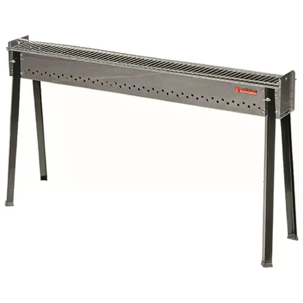 Sandrigarden 7882020 Abruzzo BIG Barbecue Cuoci Arrosticini a Carbone Griglia Acciaio Cromato Struttura