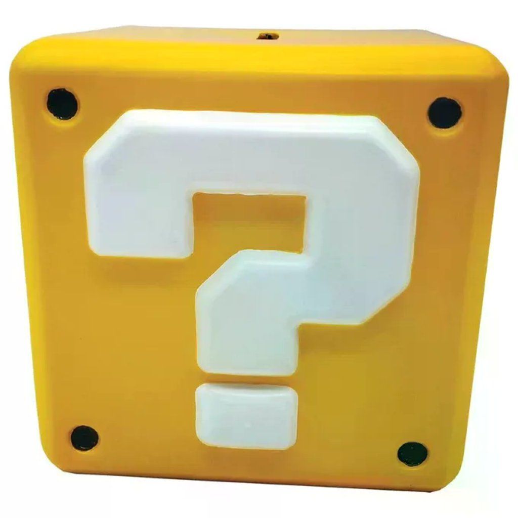 Pyramid International Super Mario Salvadanaio Blocco Interrogativo Nero 12,3 x 15 cm