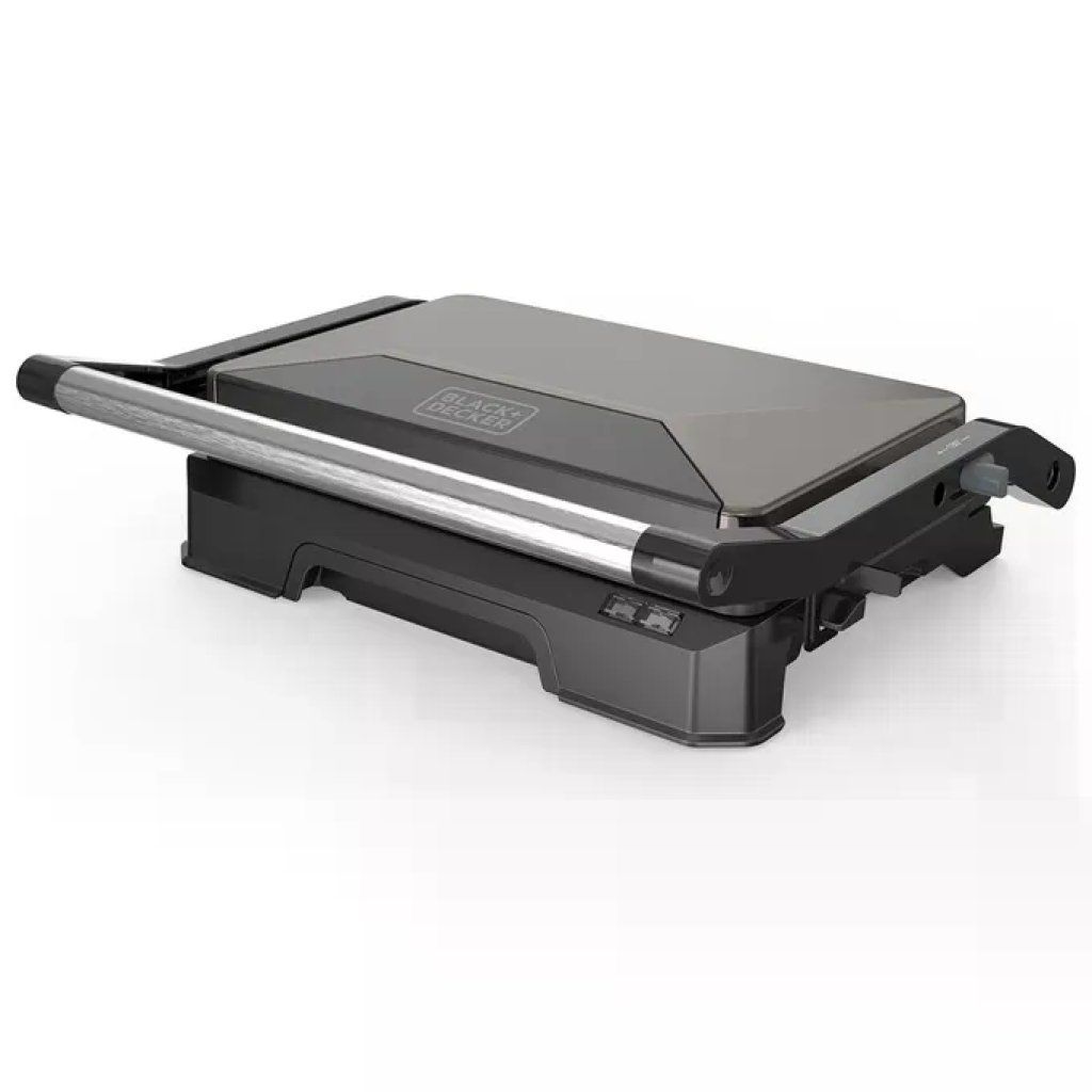 Black+decker Grill Elettrico 1000W Apertura 180° Piastre 23x145cm antiaderenti