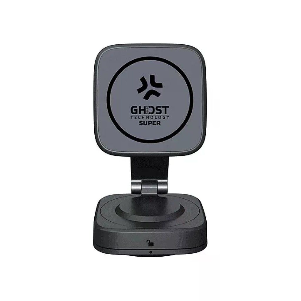 Celly GHOSTSUPMAGSCCH Supporto Auto Magnetico MagSafe con Ricarica via Cavo Rotazione 360° Universale