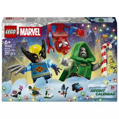 Lego 76340 Calendario dell'Avvento 2026 Set da Costruzione 317 Pezzi con 6 Minifigure Marvel colore