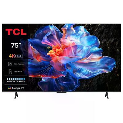 TCL 75T69C T69C Smart TV QLED 75'' 4K Ultra HD Google TV Dolby Vision HDR10+ Dolby Atmos colore Nero