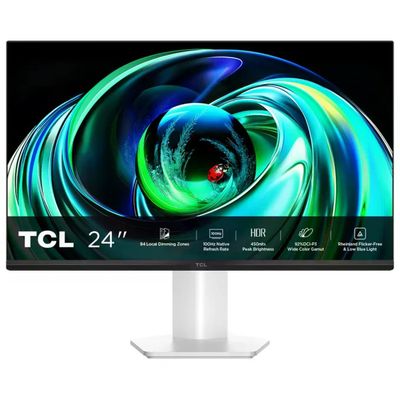 TCL 24G54 Monitor Gaming Mini-LED 23.8'' FHD 100 Hz 450 cd-m² 5 ms VESA HDR400 99% sRGB colore Bianco TCL 24G54 Monitor Gaming Mini-LED 23.8'' FHD 100 Hz 450 cd-m² 5 ms VESA HDR400 99% sRGB colore Bianco