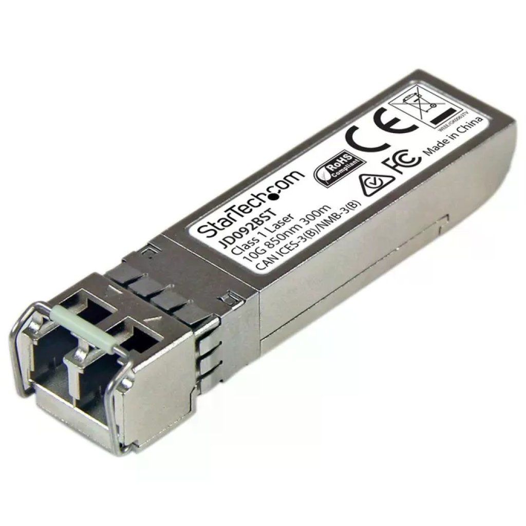 STARTECH.COM StarTech JD092BST Modulo Ricetrasmettitore SFP+ 10 Gbps Fibra Multimodale 850 nm LC DDM 300 m STARTECH.COM StarTech JD092BST Modulo Ricetrasmettitore SFP+ 10 Gbps Fibra Multimodale 850 nm LC DDM 300 m