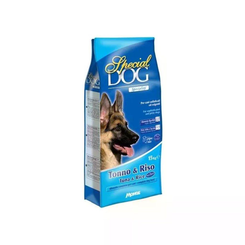Monge 800947000764 Special Dog Crocchette con Tonno e Riso 15 Kg Alimento Completo per Cani Adulti Monge 800947000764 Special Dog Crocchette con Tonno e Riso 15 Kg Alimento Completo per Cani Adulti