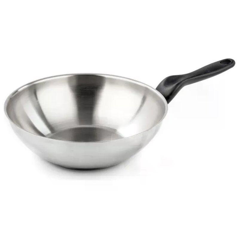 Barazzoni Saltapasta-Wok Le Inoxidabili 278109728 28cm Acciaio Inox Made in Italy