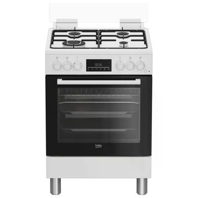 Beko FBE62310GW Cucina Libera Installazione Piano Gas 4 Fuochi Forno Elettrico Ventilato 66 L Classe A