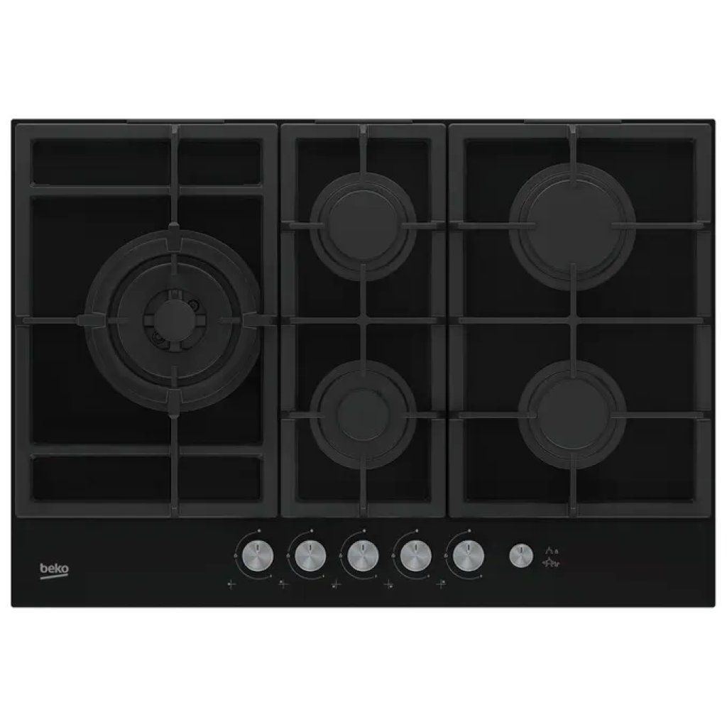 Beko HILL75235S bPRO 500 Piano cottura a Gas 75 cm 5 Fuochi Wok Griglie in Ghisa Accensione Beko HILL75235S bPRO 500 Piano cottura a Gas 75 cm 5 Fuochi Wok Griglie in Ghisa Accensione