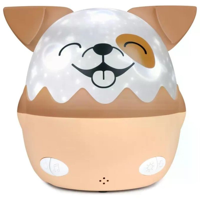 BIG BEN NLPKIDSDOG Luce notturna a forma di cane con proiezione 360° musica wireless e timer colore