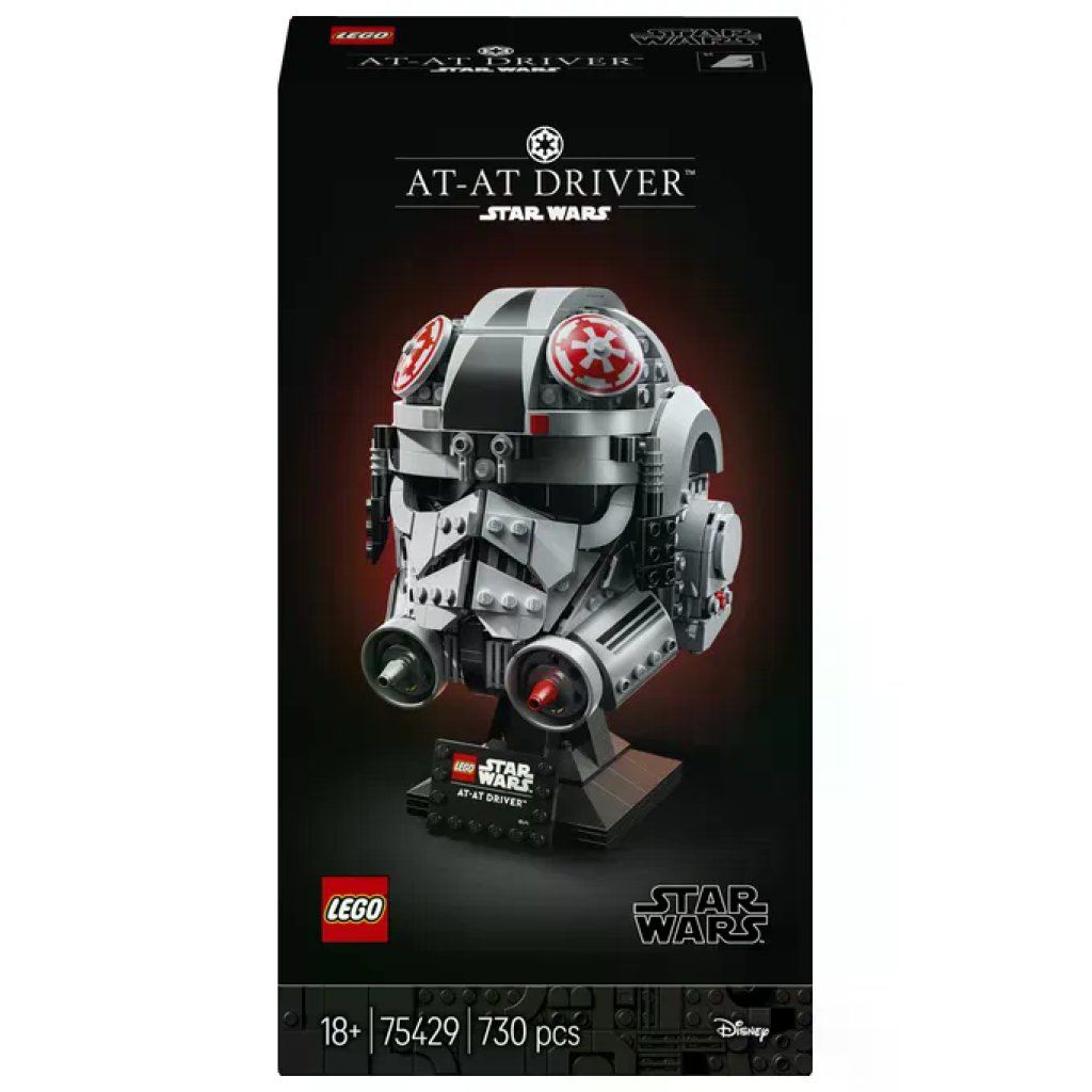 Lego Star Wars casco pilota di AT-AT 75429, set da costruzione per adulti, 730 pezzi, collezione caschi