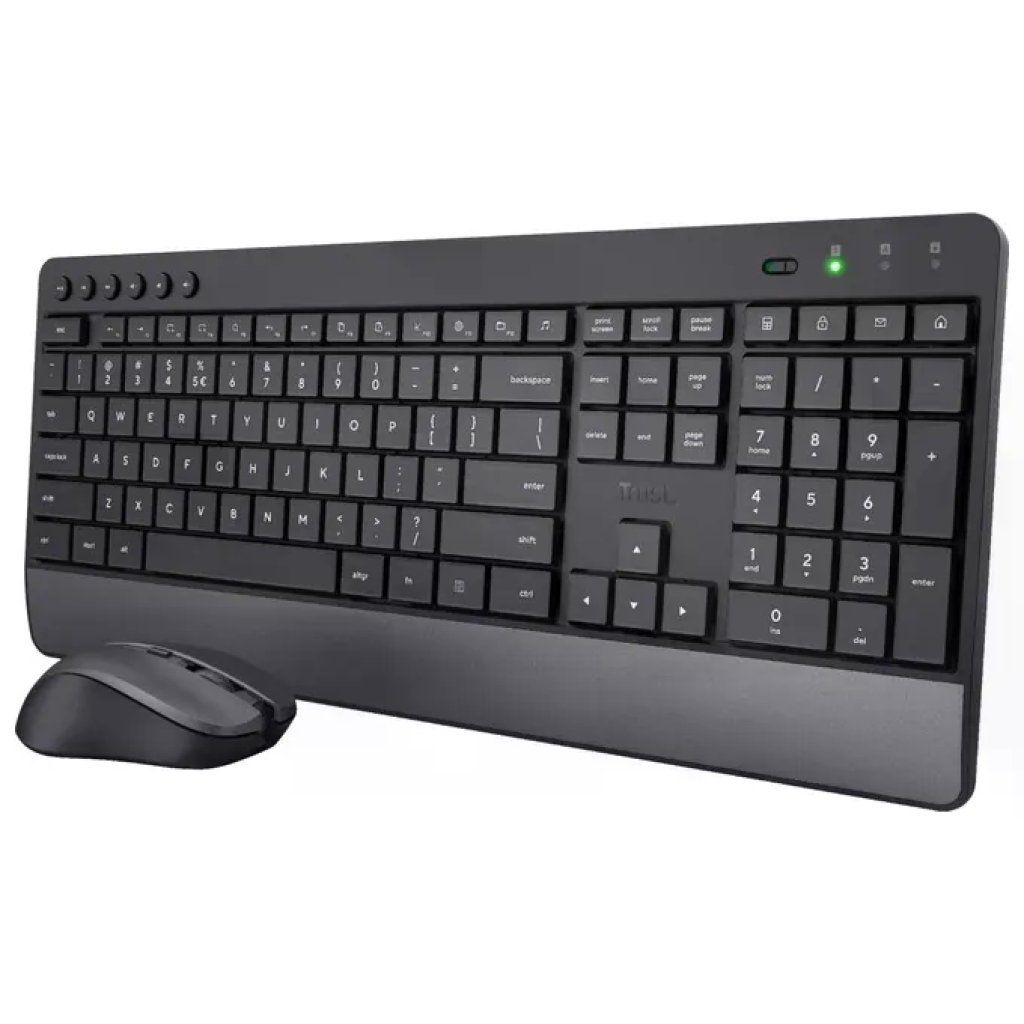 Trust 24530 Trezo Kit Tastiera e Mouse Wireless RF QWERTY Italiano Full Trust 24530 Trezo Kit Tastiera e Mouse Wireless RF QWERTY Italiano Full